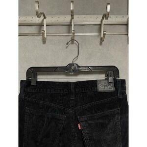 Levis Pants Men 29x30 Black Blue Corduroy Wide Wale 5-Pocket Straight A4690-1843